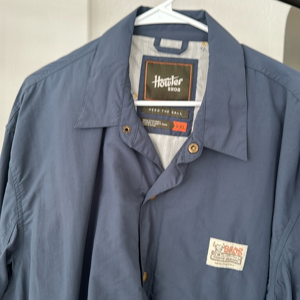 Howler Bros nylon shell jacket. XXL like new condition. Darker blue